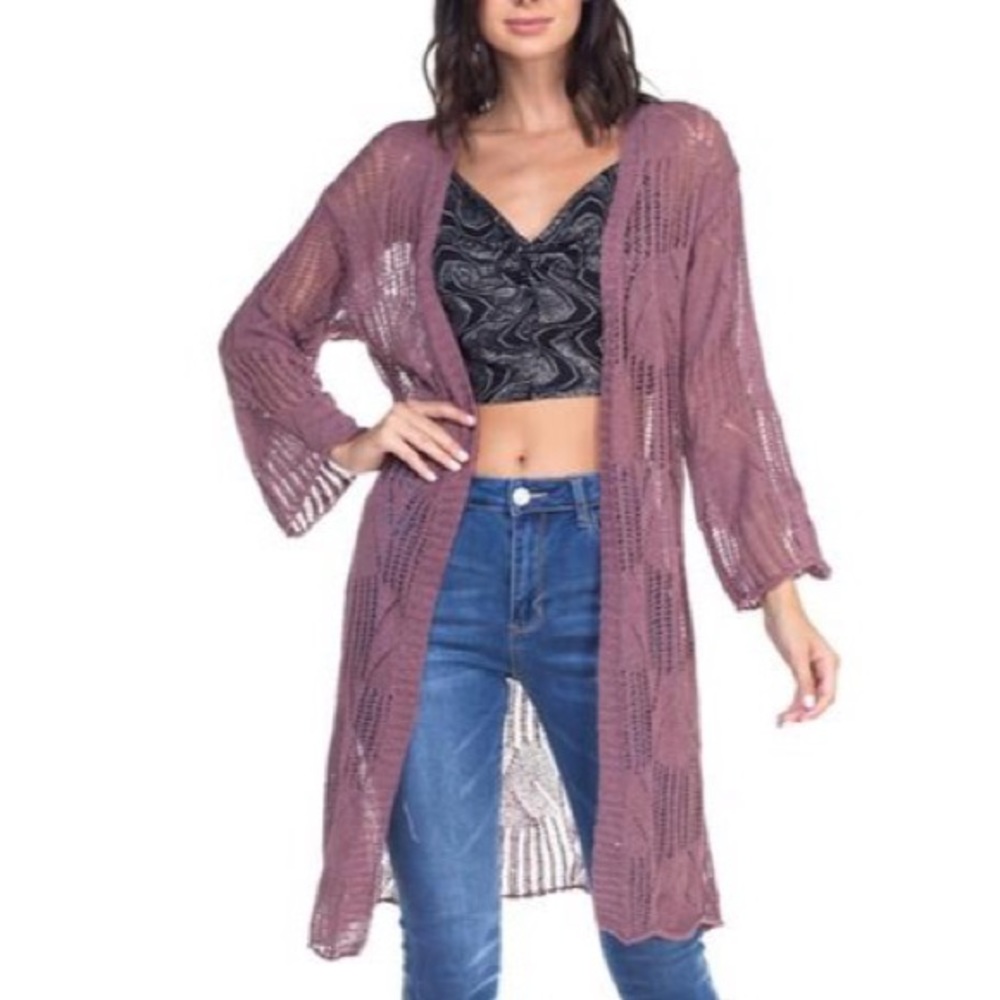 Crochet Knit Cardigan